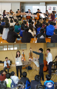 札響音楽創造体験プログラム開催/札幌市立厚別通小学校・平岡小学校